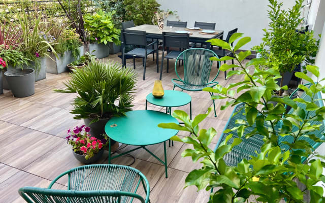 Room and private bathroom in penthouse with terrace, Central Station...