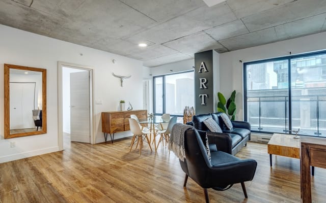 Le Smith 1BR à Montréal | Entièrement meublé | Tout compris