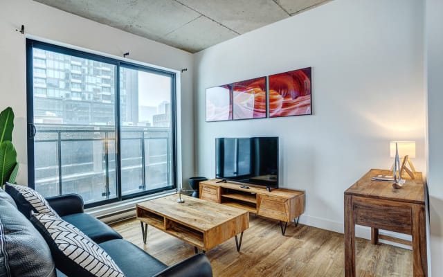 Le Smith 1BR à Montréal | Entièrement meublé | Tout compris