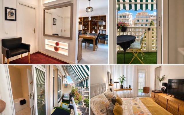 Elegante private Suite im Herzen von Nizza • Strand zu Fuß erreichbar •
