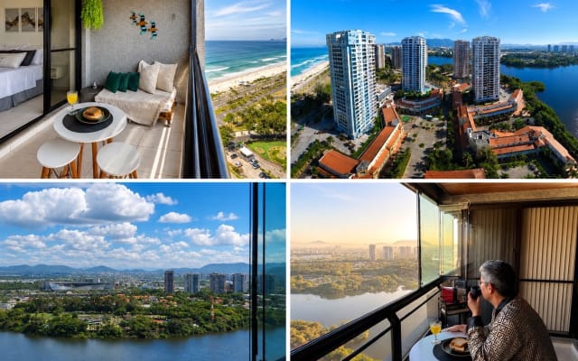 Wohnung mit Meer- und Lagunenblick | Barra da Tijuca | Posto 8