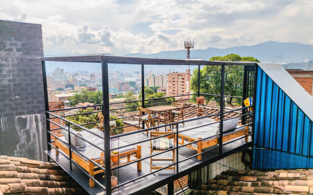 Casa no bairro histórico, com vistas deslumbrantes a partir do terraço no...