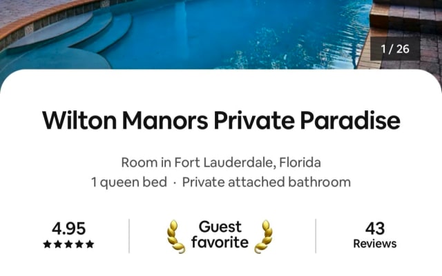 Keith's listing on misterb&b - Reviews from ********