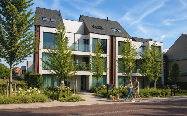 UPSCALE CONDO in green suburbia, close to Antwerp, Belgium.
