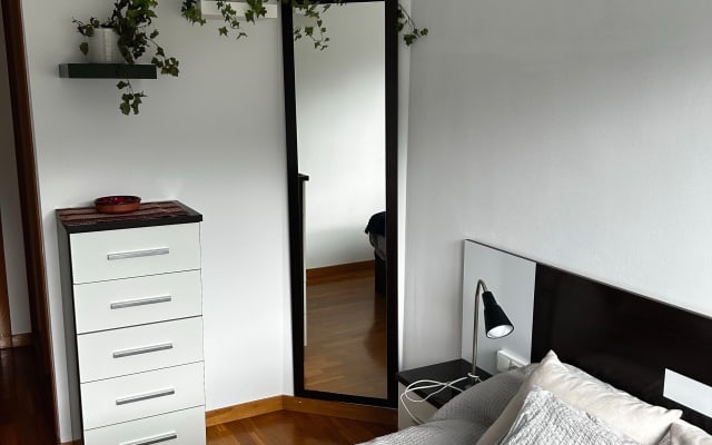 Room with a private bathroom in a very quiet rural area.