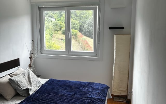 Room with a private bathroom in a very quiet rural area.