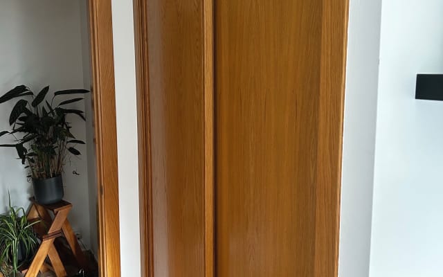 Room with a private bathroom in a very quiet rural area.