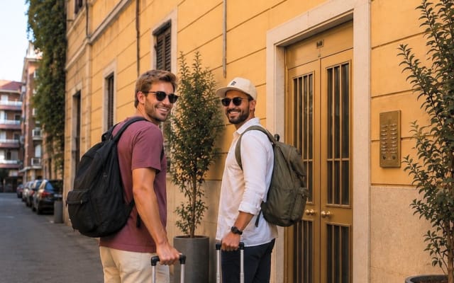 Chambre avec salle de bain à Pigneto. Le quartier le plus gay de Rome.