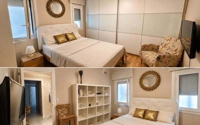 Chambre double lumineuse avec salle de bain privée dans le quartier...