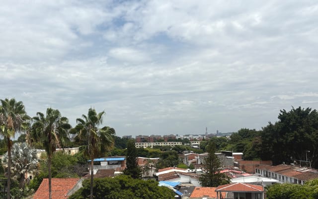 Bright studio apartment with a beautiful view
