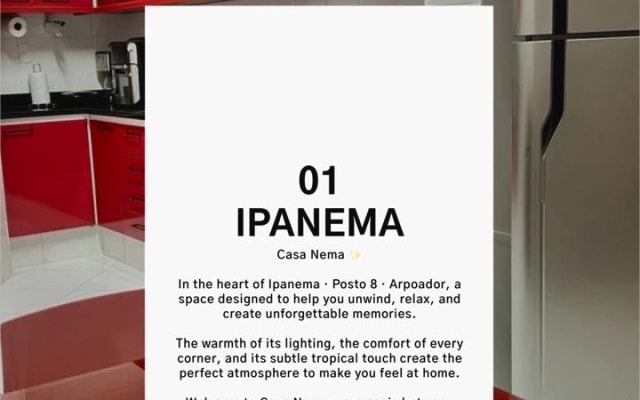 Suite privée pour 2 personnes à la Casa Nema (200 m2) - Ipanema...