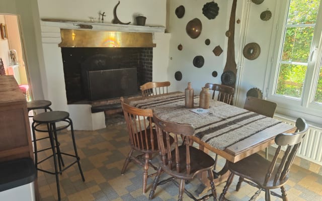 Encantadora casa com estrutura de madeira, no coração da paisagem...