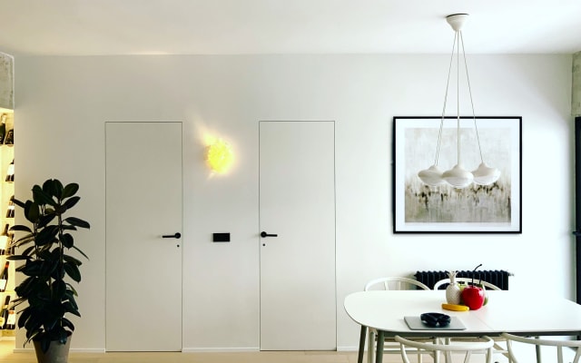 Camera privata con bagno privato nel nostro appartamento di design...