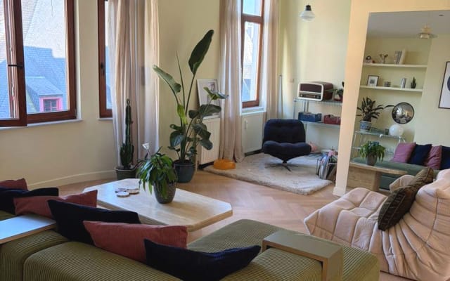 Chambre privée dans un appartement lumineux de 114 m2 avec terrasse...