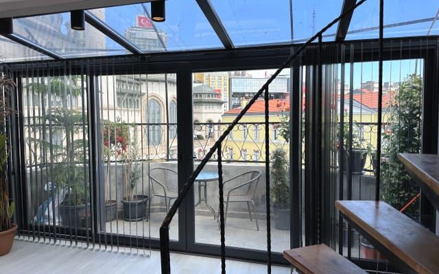 In the middle of the Taksim square/ istiklal street