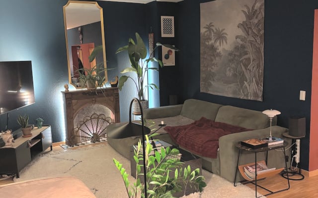 Private room in a design apartment
