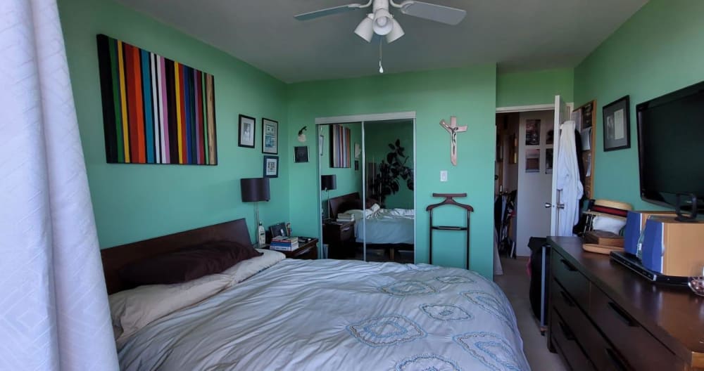 Main BR in a 2-BR apt. in high-rise in the heart of the Gay Village - Picture 3