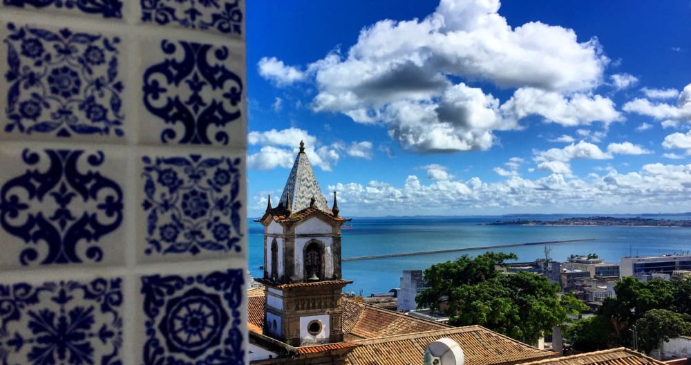 Vista de tirar o fôlego da Baía de Todos os Santos. - Foto 1