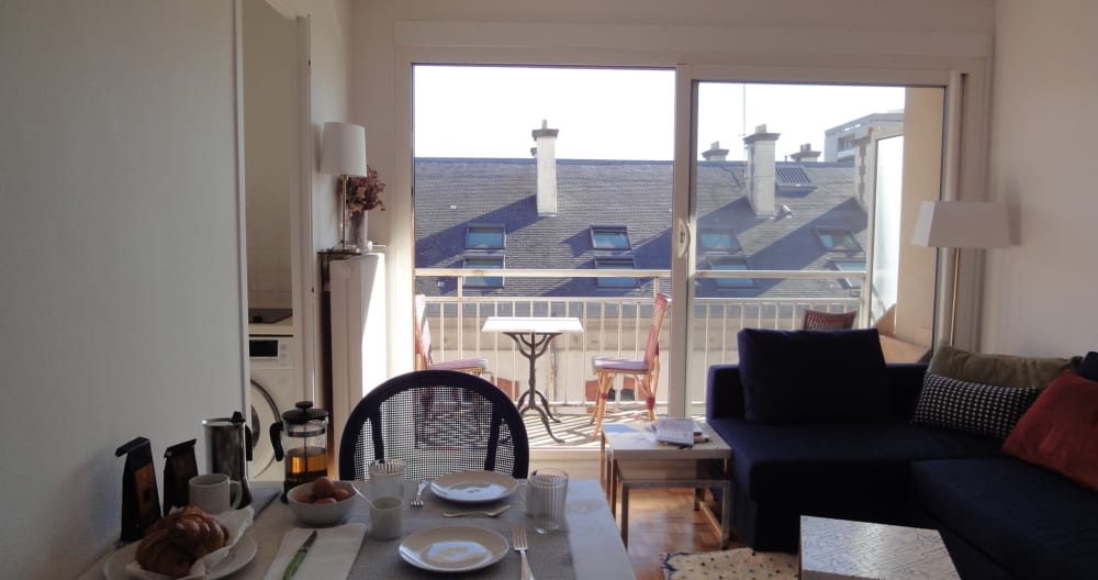 Grand studio avec balcon/Large bright balcony studio - Picture 4