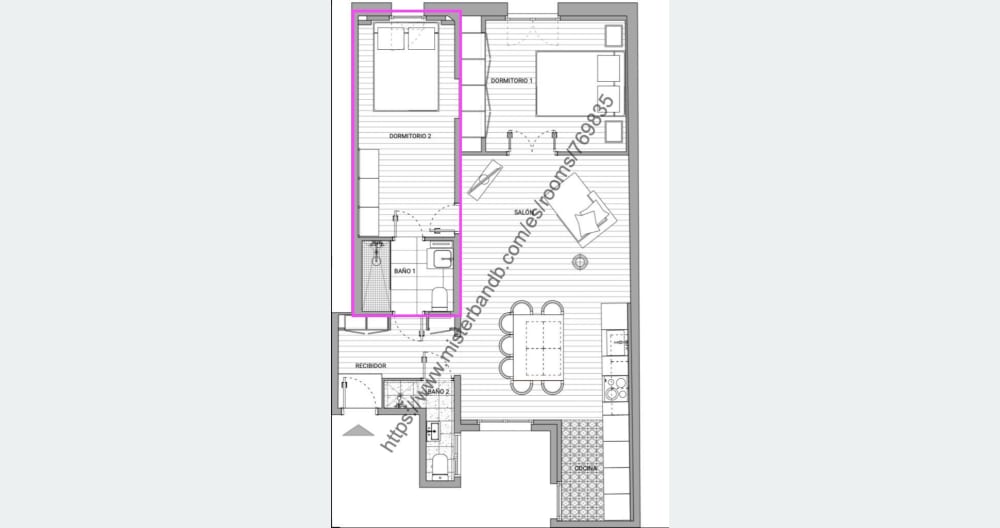 Quarto duplo com banheiro privativo completo no centro - Foto 2
