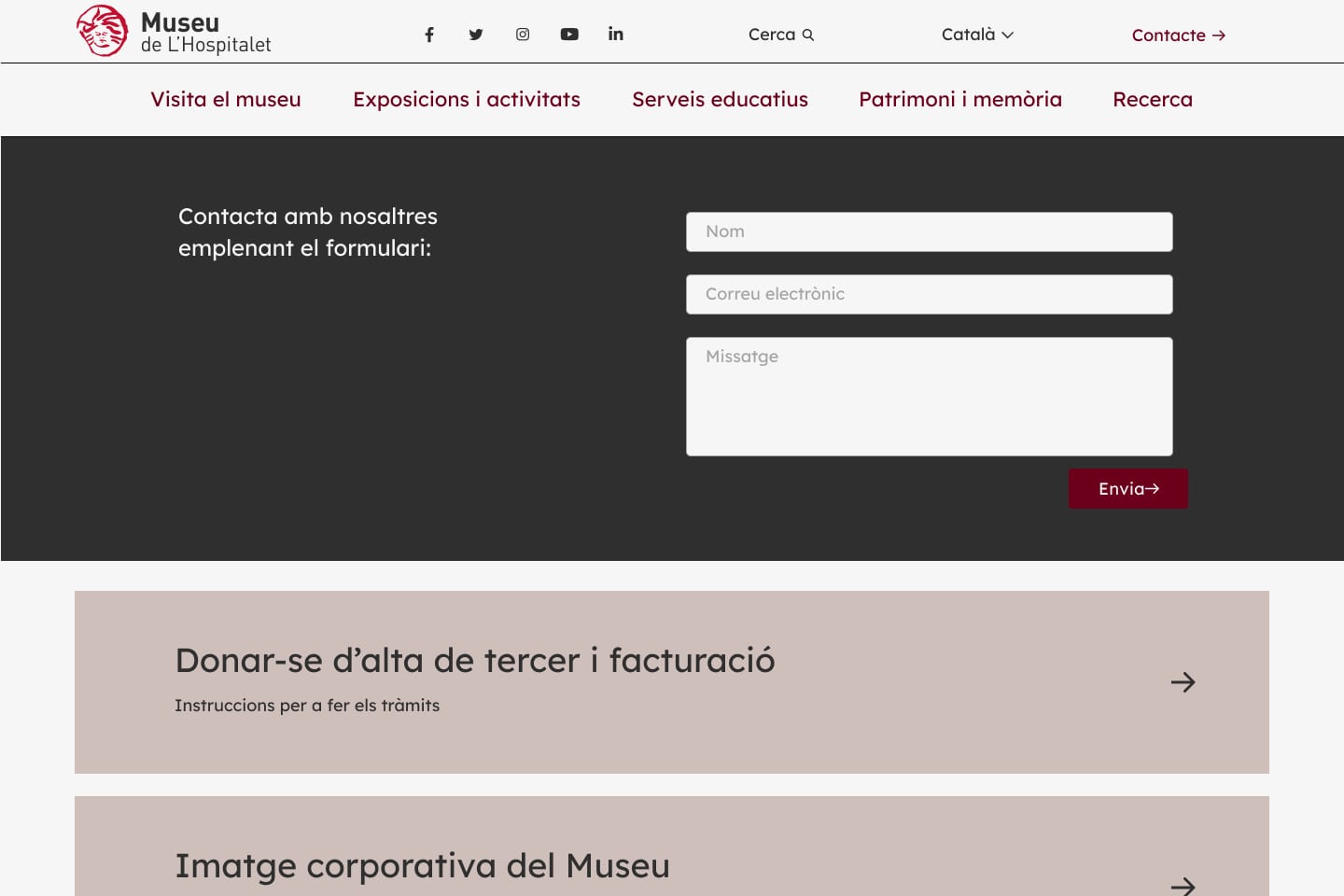 Web Museo de L’Hospitalet