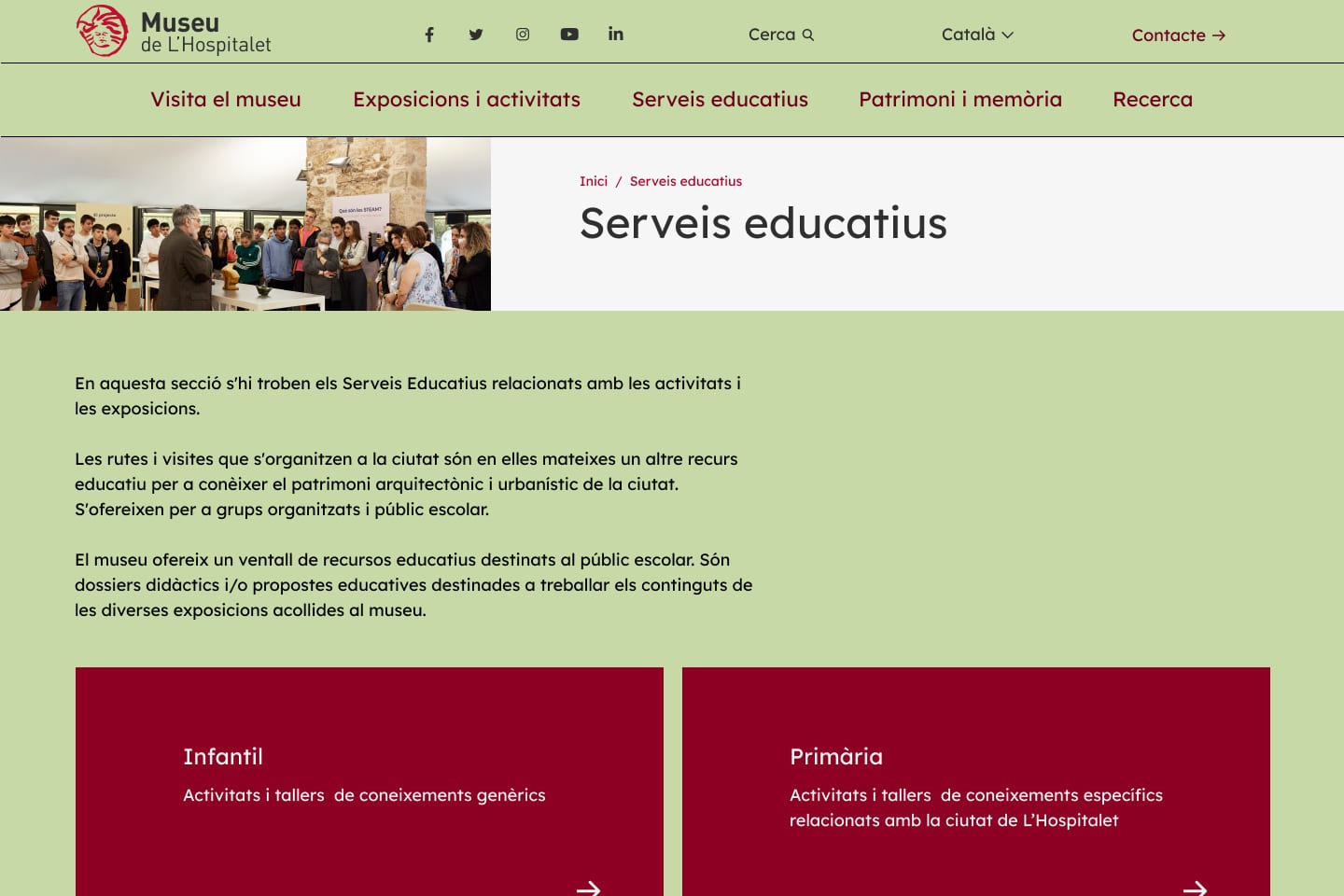 Museu de L’Hospitalet Website