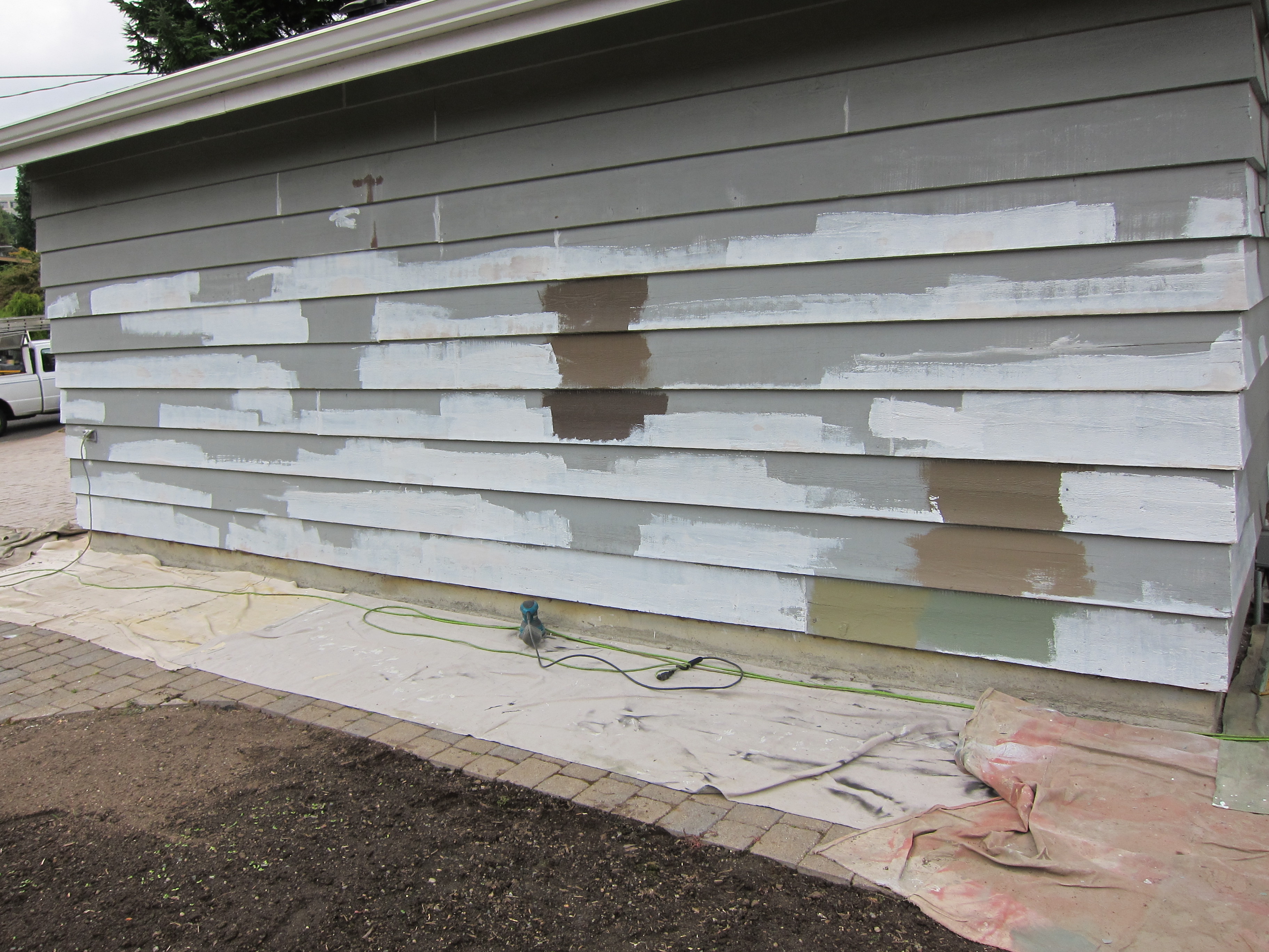 A House Being Painted