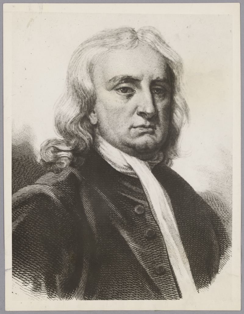 Isaac Newton Portrait Engraving Mit Museum 0790