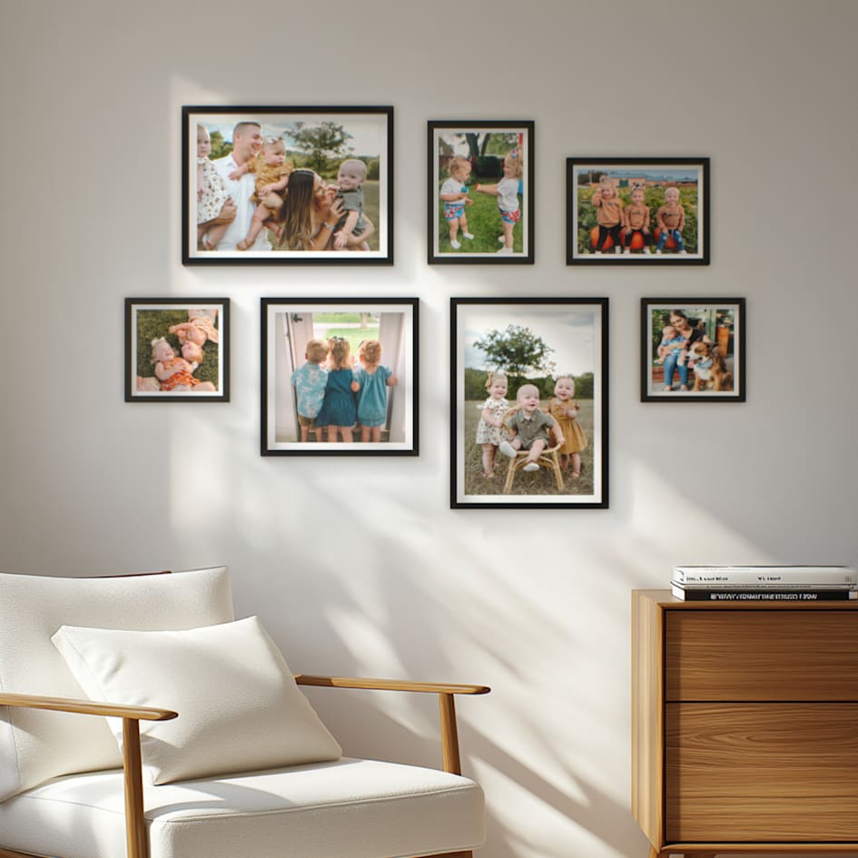wall photo frames collage