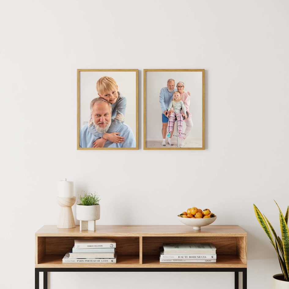 Mixtiles - A closeup look on this wall. Mix and match framed and frameless  photos to create a unique wall layout!