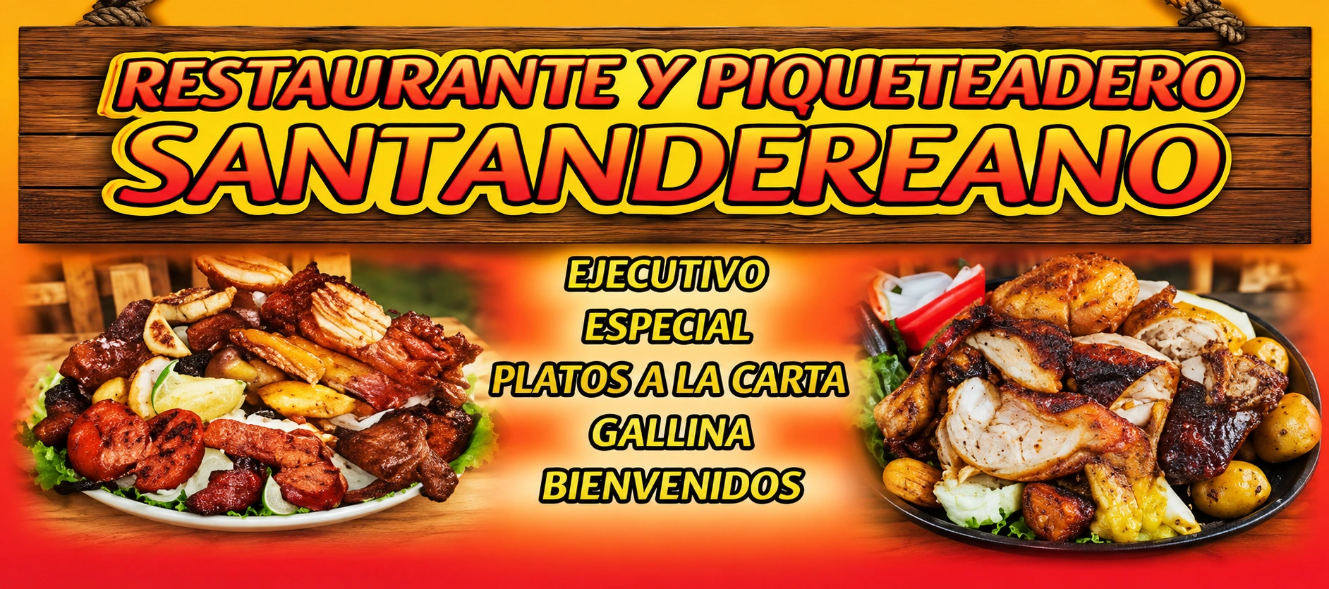 Identidad de Restaurante y Piqueteadero SANTANDEREANO