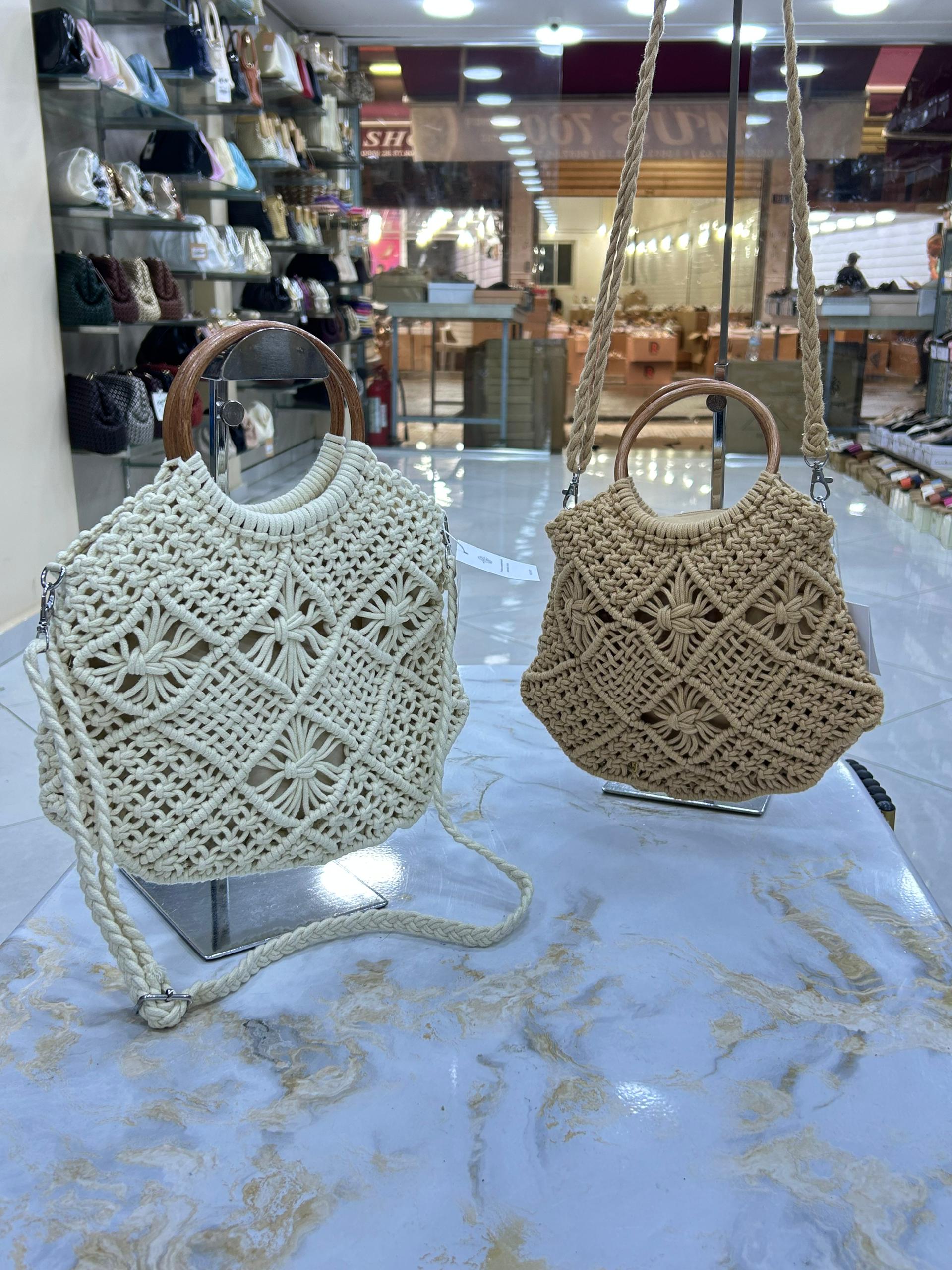 Sac à main en macramé