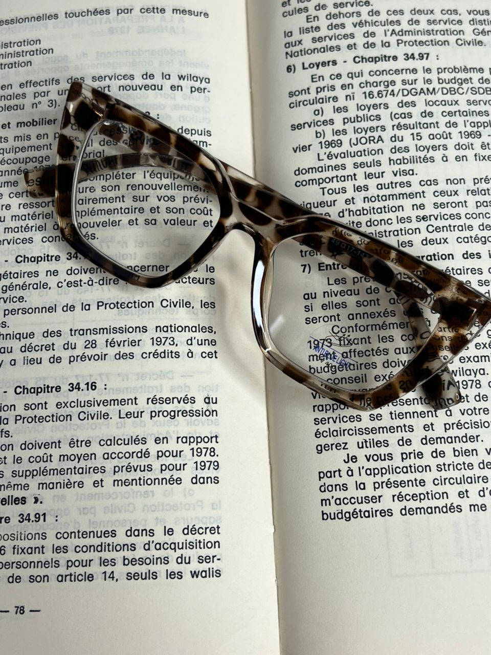 Lunettes de vue style "Œil de chat".