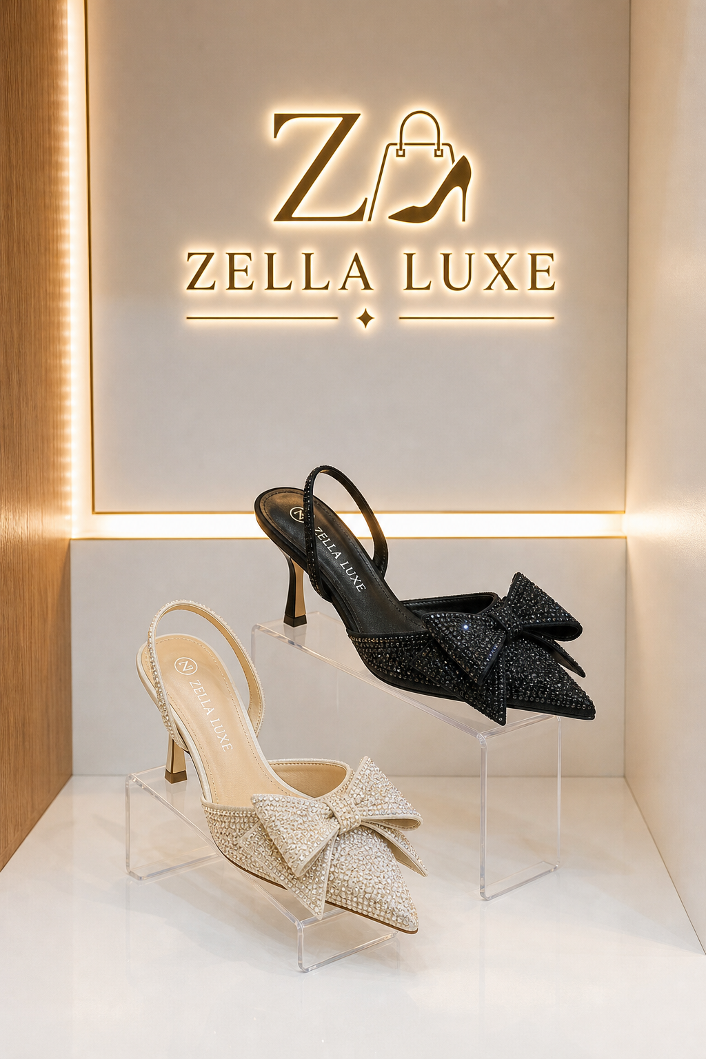 Escarpins Slingback Nœud Prestige