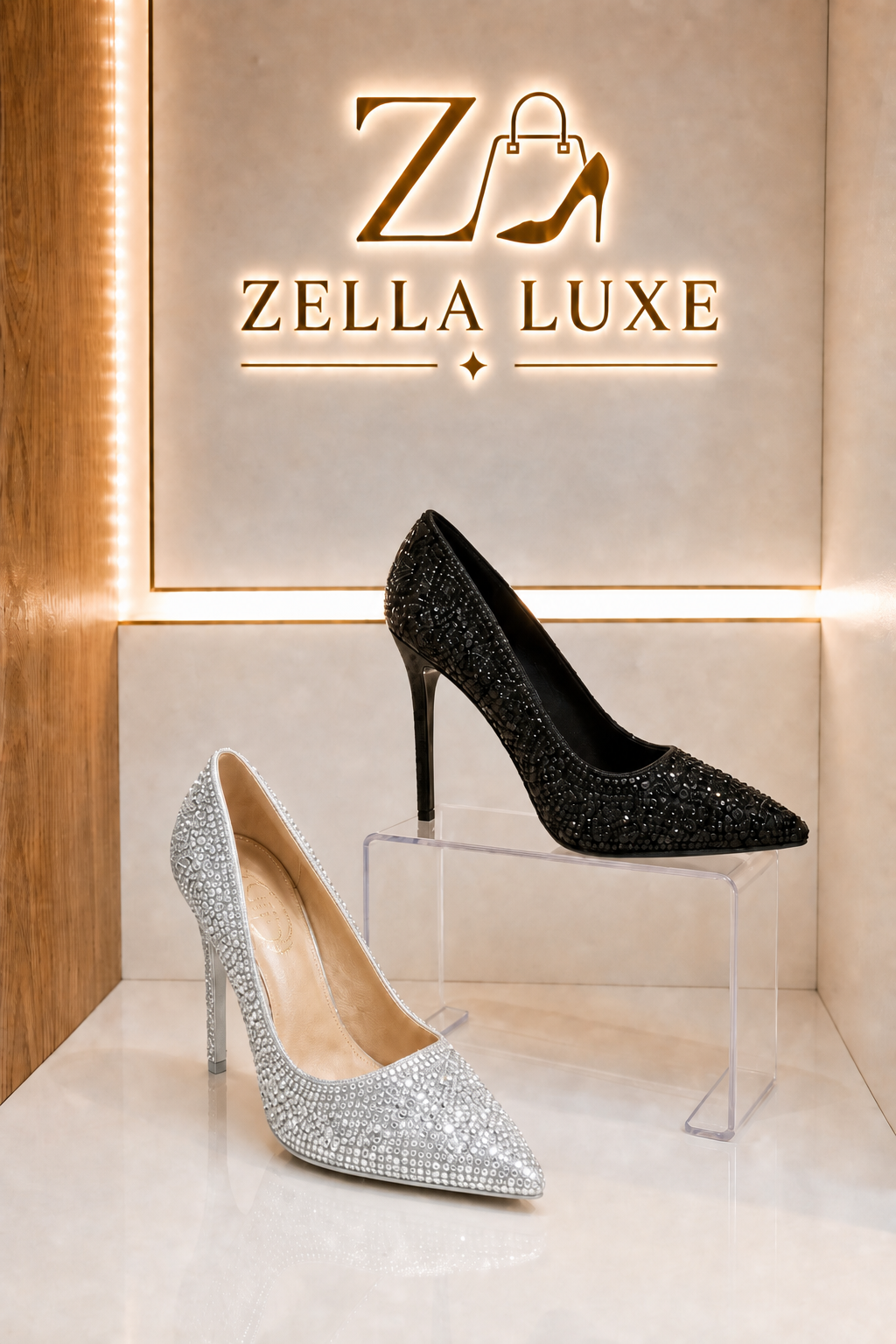 Escarpin à strass