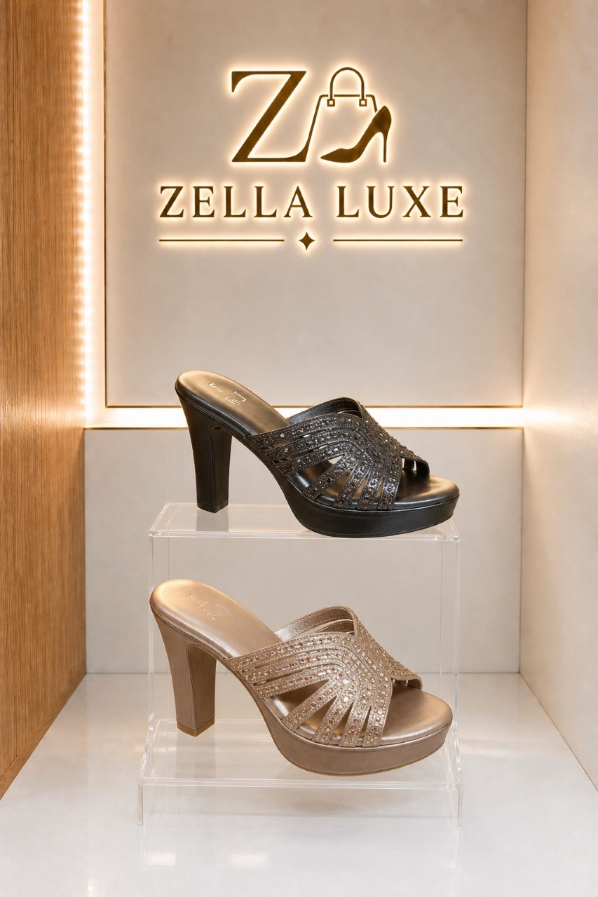 Mules à talon Glamour Cristal