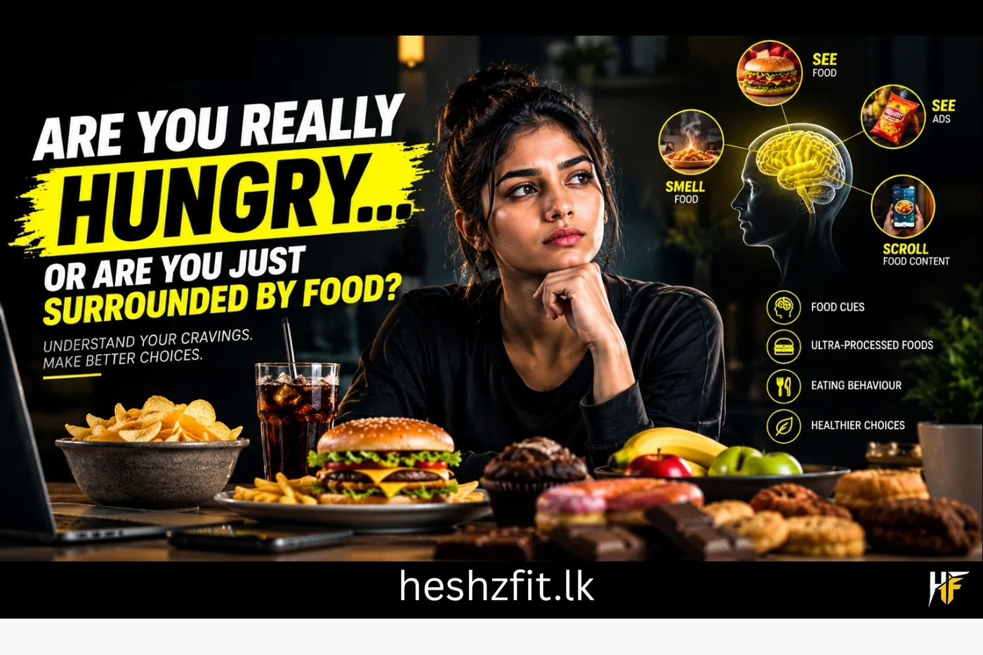 Are You Really Hungry — Or Are You Just Surrounded by Food? - Evidence-based Nutrition Science guide by Coach Heshan at HESHZFIT