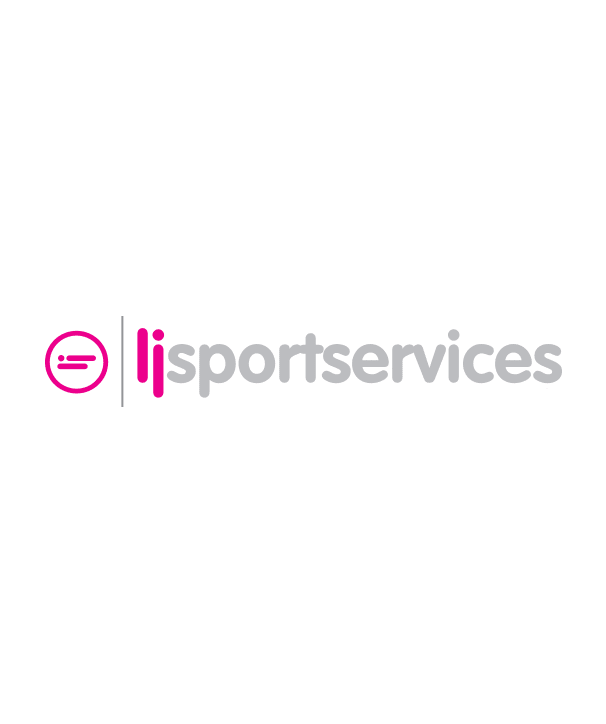 logo consisting of a almost bubble like san serif font coloured light grey and magenta