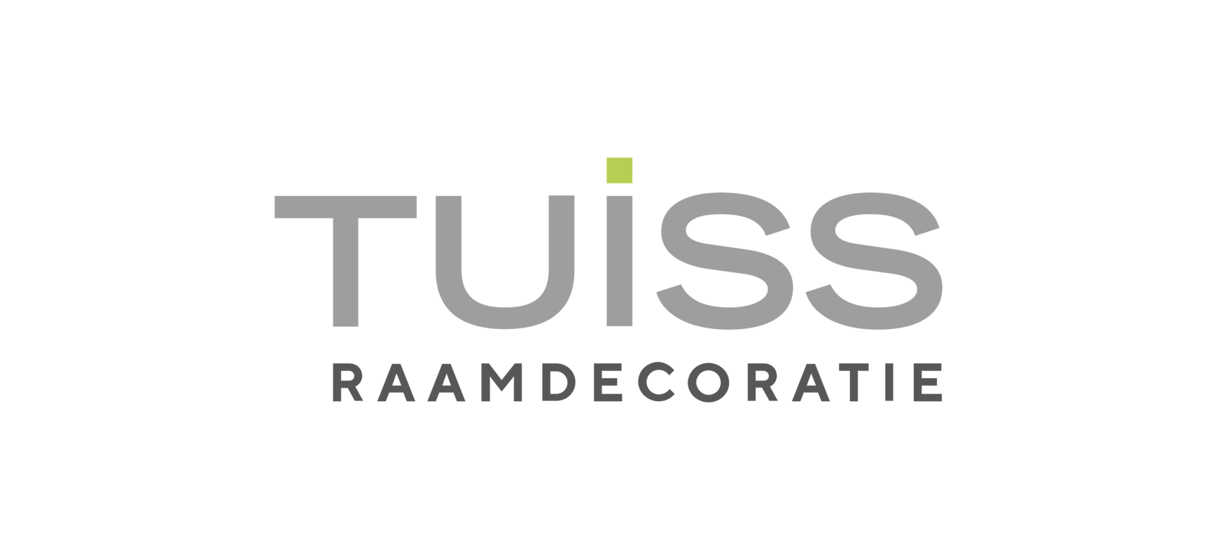 logo made up of bold mid grey text in a sans serif fonts in all capitals - modern and stylish