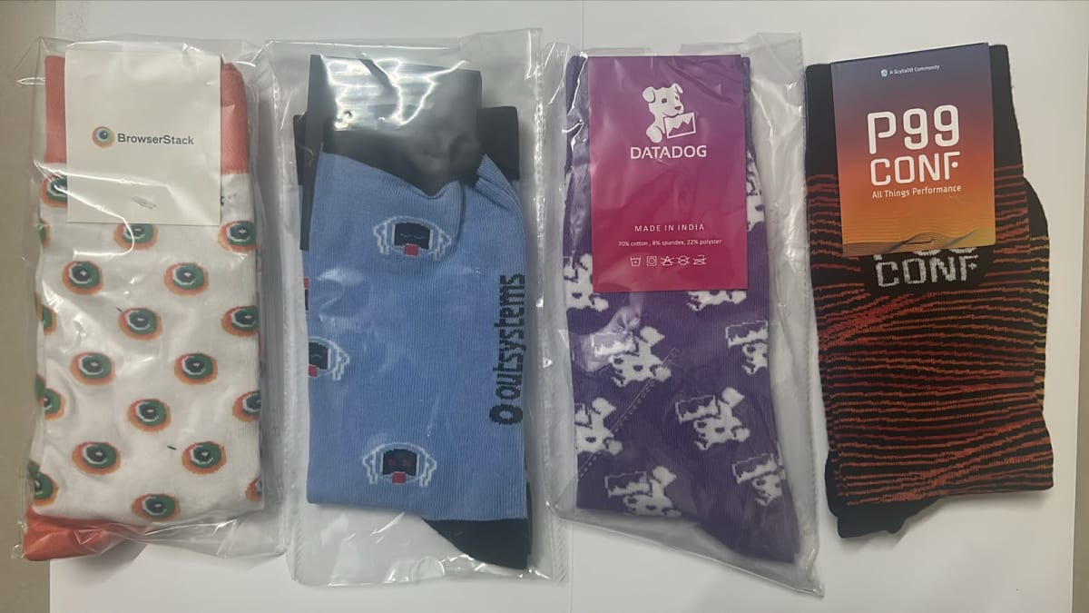 socks collection DataDog , SnowFlak , Outsystems , Broswestack — photo 1