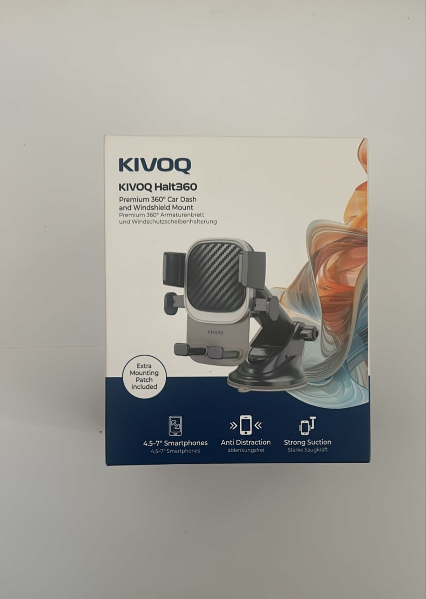 KIVOQ Halt360 Car Holder for Dashboard Black — photo 1
