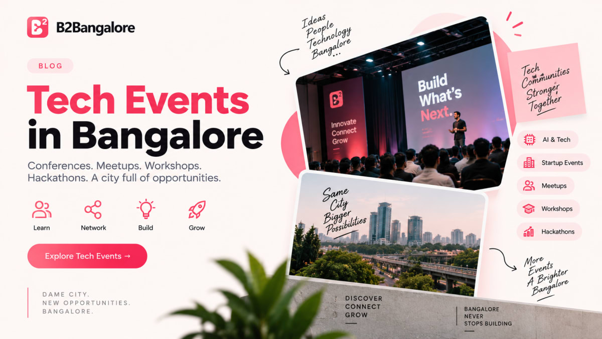 Tech Events in Bangalore: Discover the Best Conferences, Meetups, Workshops & Hackathons