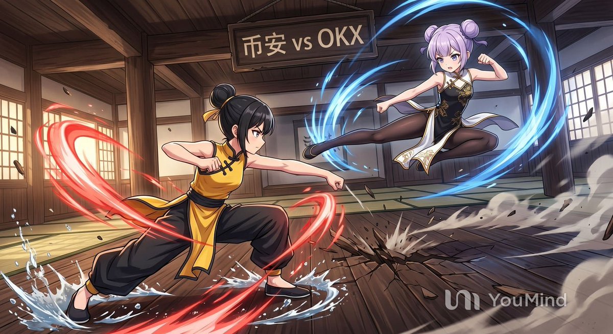 Anime Martial Arts Dojo Duel AI image template preview