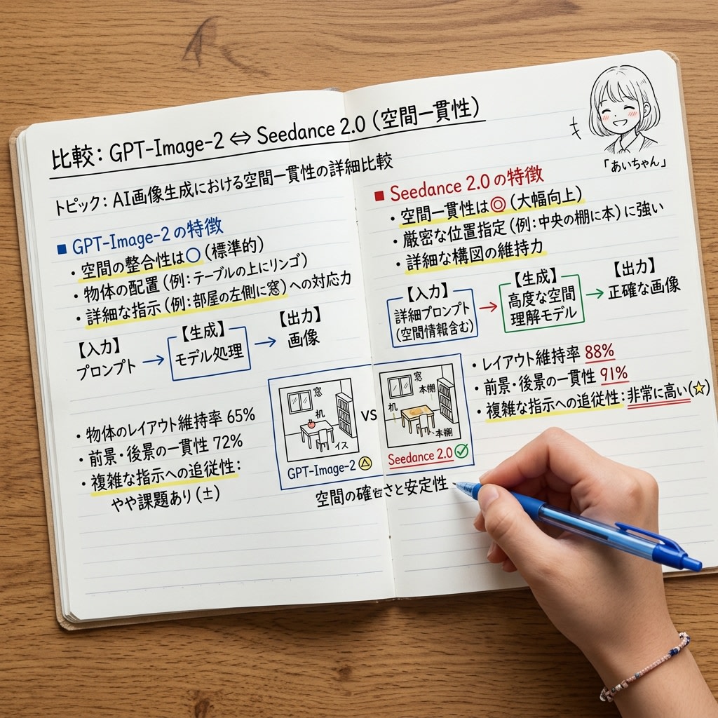 Japanese AI Spatial Consistency Notebook AI image template preview