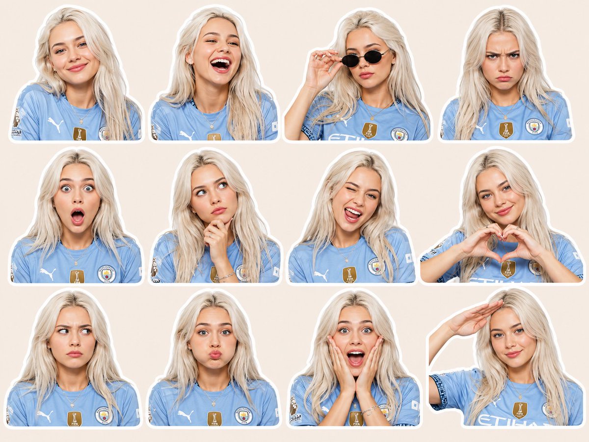 Football Jersey Sticker Pack Design AI image template preview