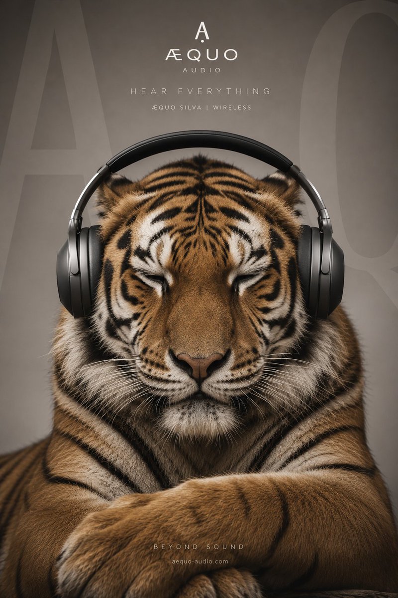 Ultra-realistic Gorilla Luxury Audio Poster AI image template preview
