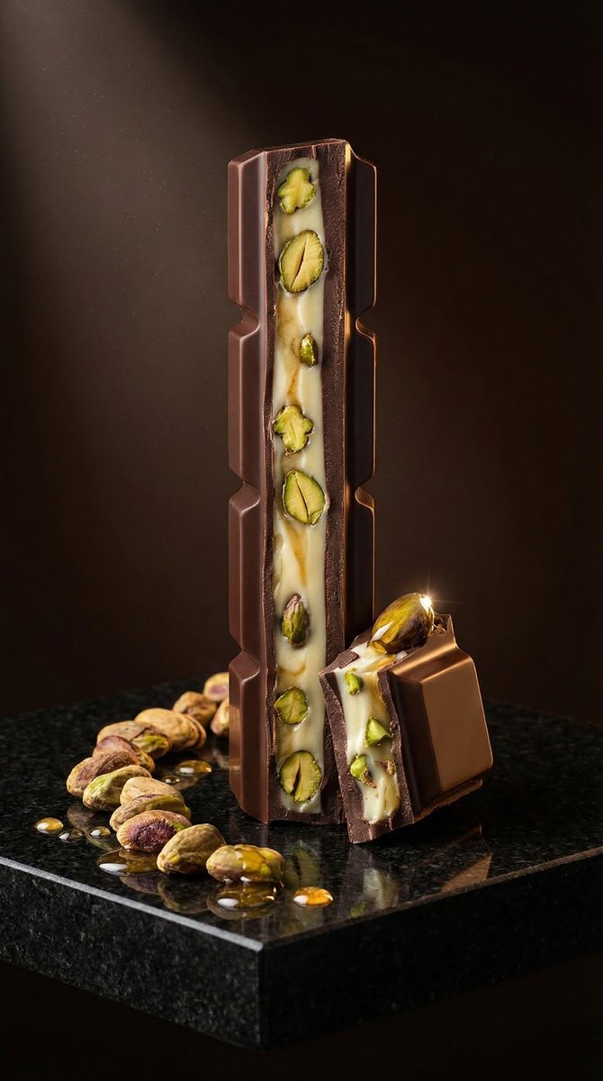 Ultra-Realistic Artisan Chocolate Product Visuals AI image template preview