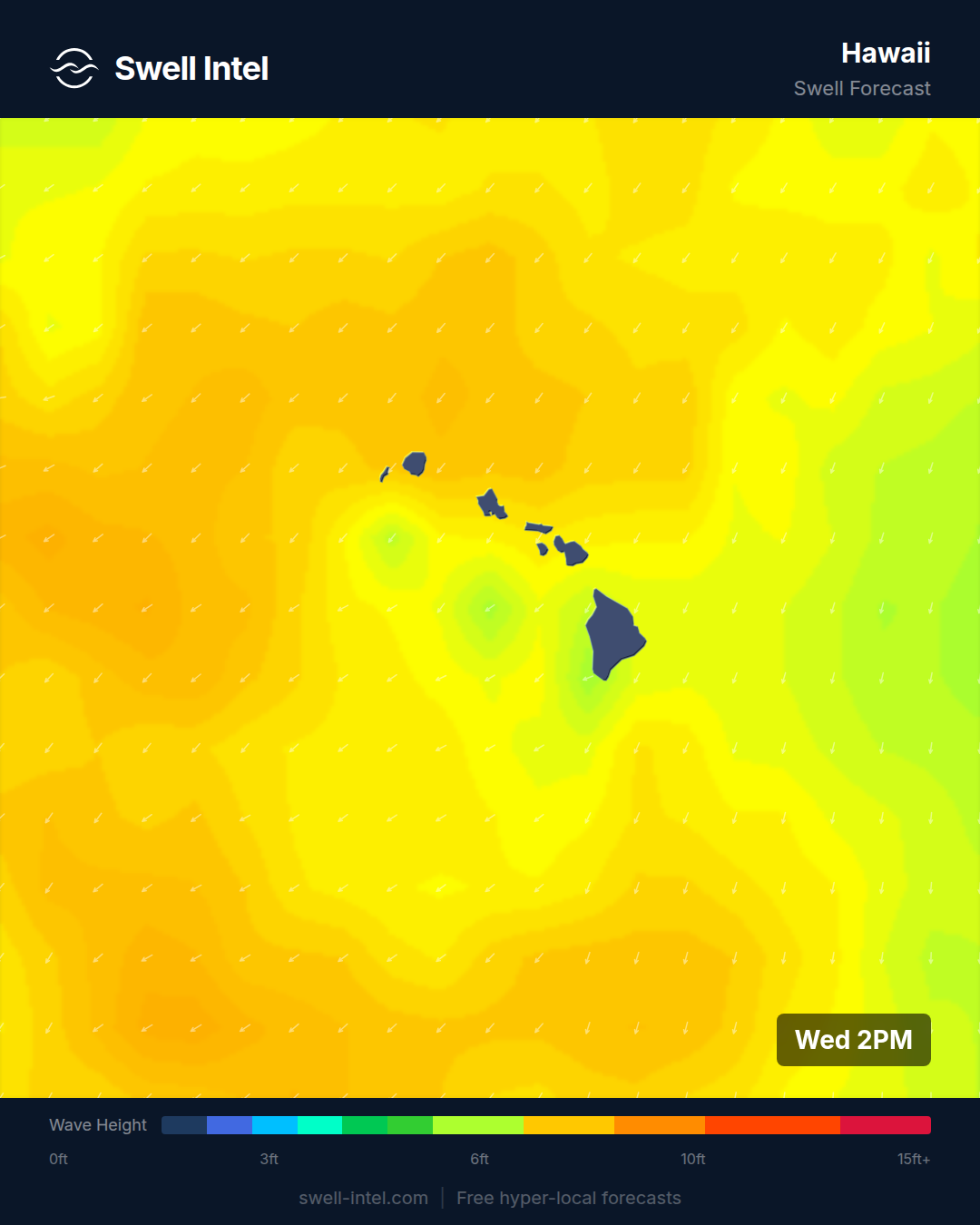 Hawaii swell forecast — April 1-7, 2026