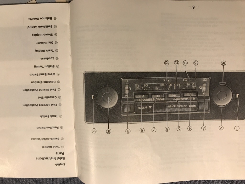 View topic Blaupunkt classic original radio removal guide (Paris