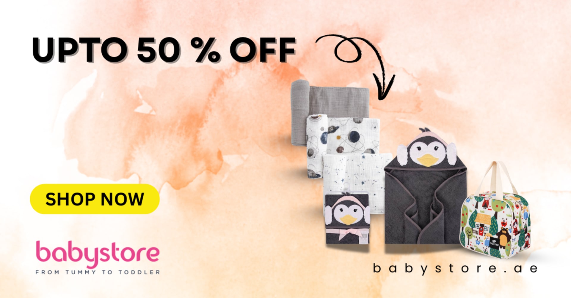 Always-on display banner system for a baby retailer